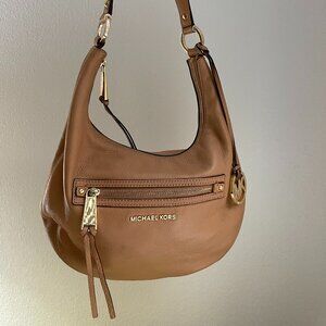 Michael Kors Leather Hobo Shoulder Bag